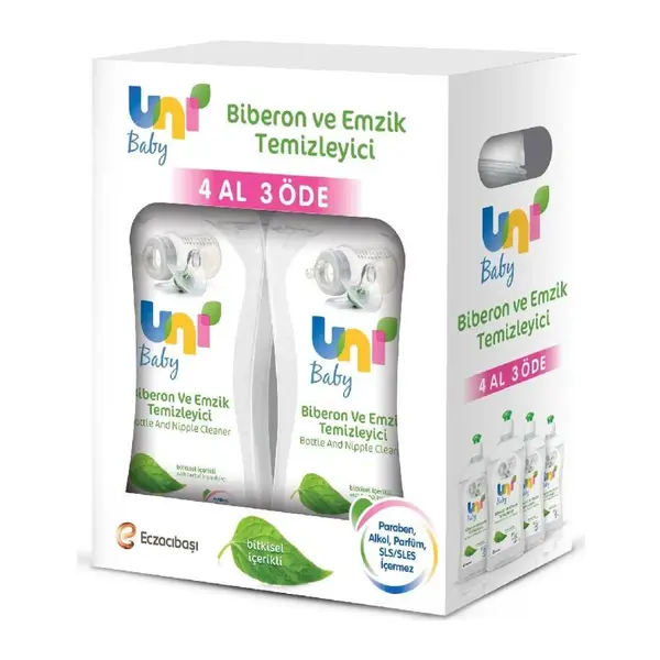 Uni Baby Biberon ve Emzik Temizleyici Avantaj Paket 4lü