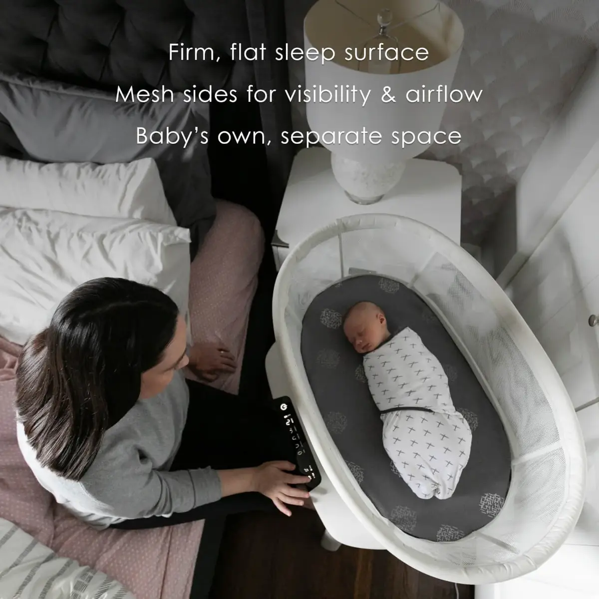 4moms Mamaroo Sleep Bassinet Grey
