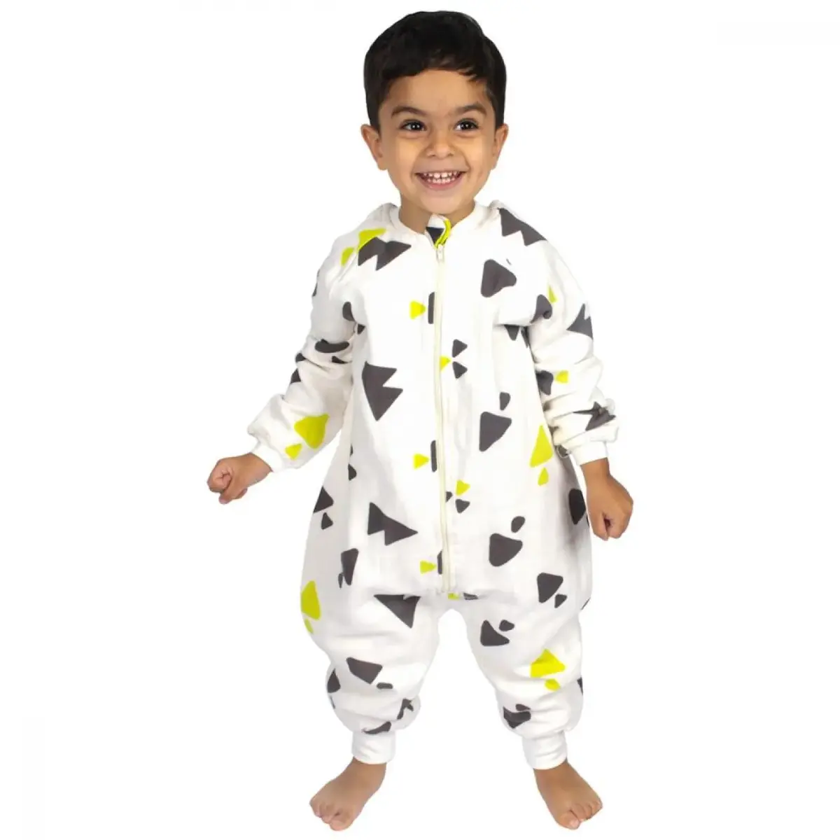 Sevi Bebe Organik Müslin Uyku Tulumu 3 Yaş Üçgen Desen