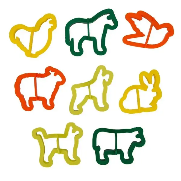 Crafy Oyun Hamur Kalıbı Çiftlik Hayvanları 8 Parça Kartela