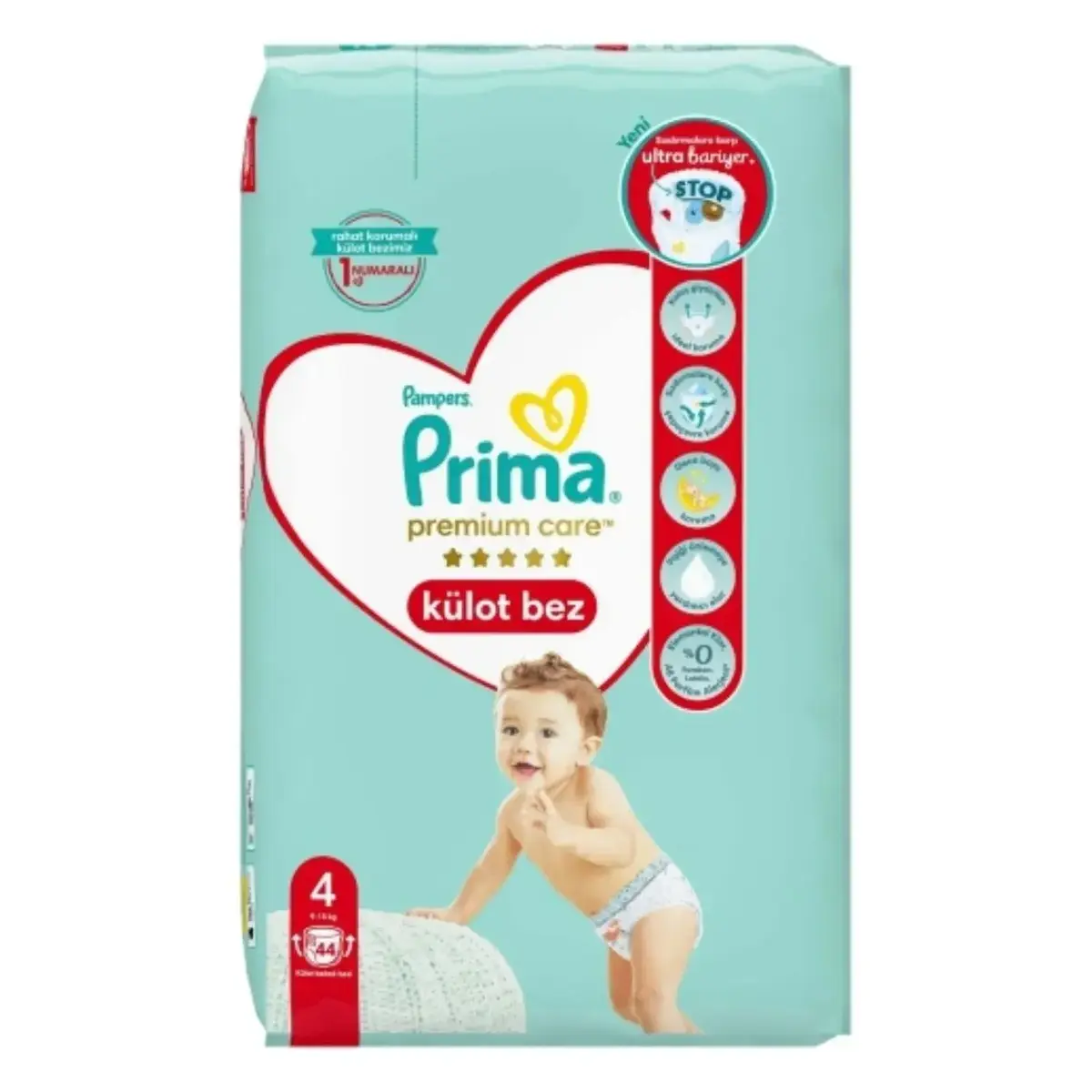 Prima Premium Care Külot Bebek Bezi 4 Beden Maxi 9-14 Kg 44lü