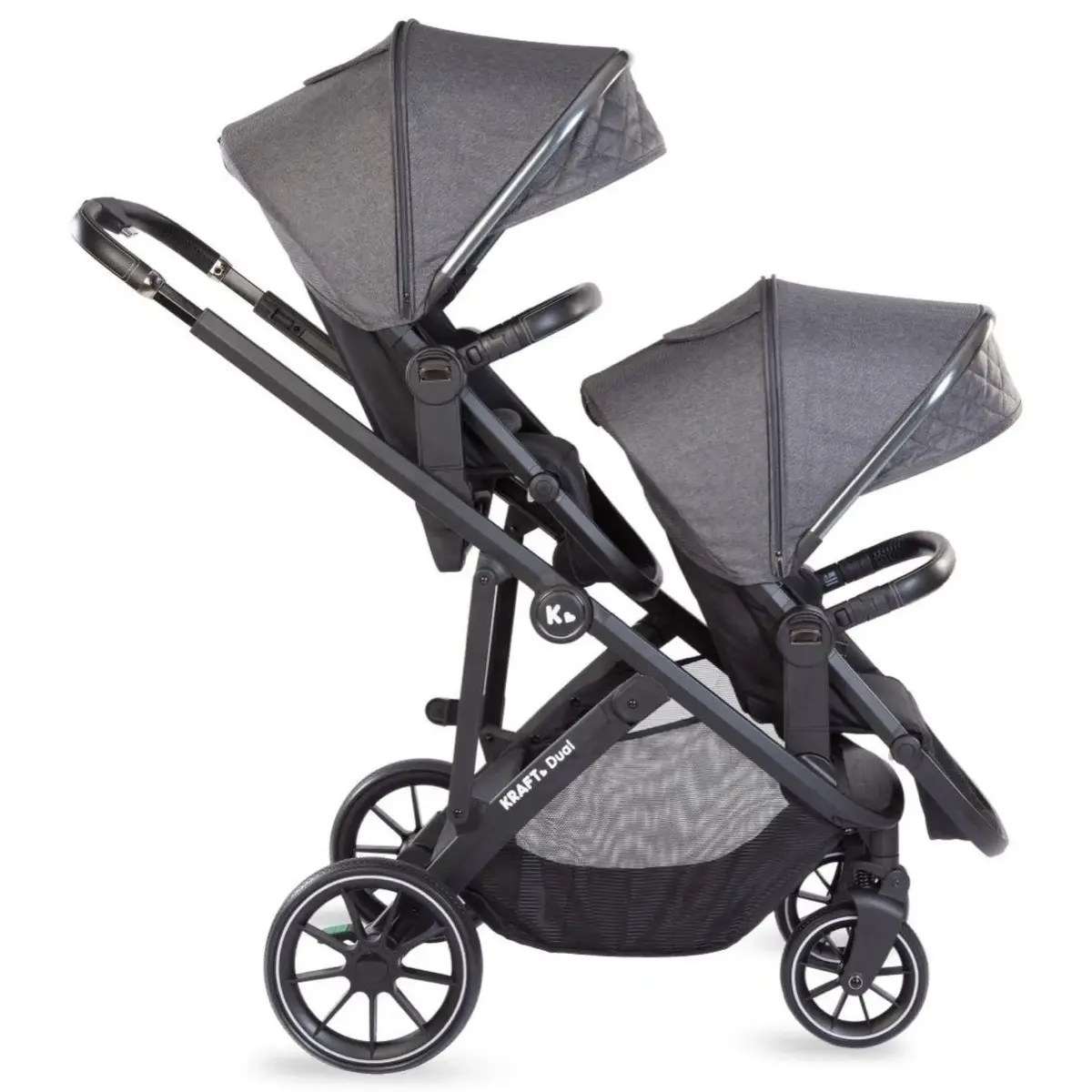 Kraft Dual İkiz Bebek Arabası Dark Grey