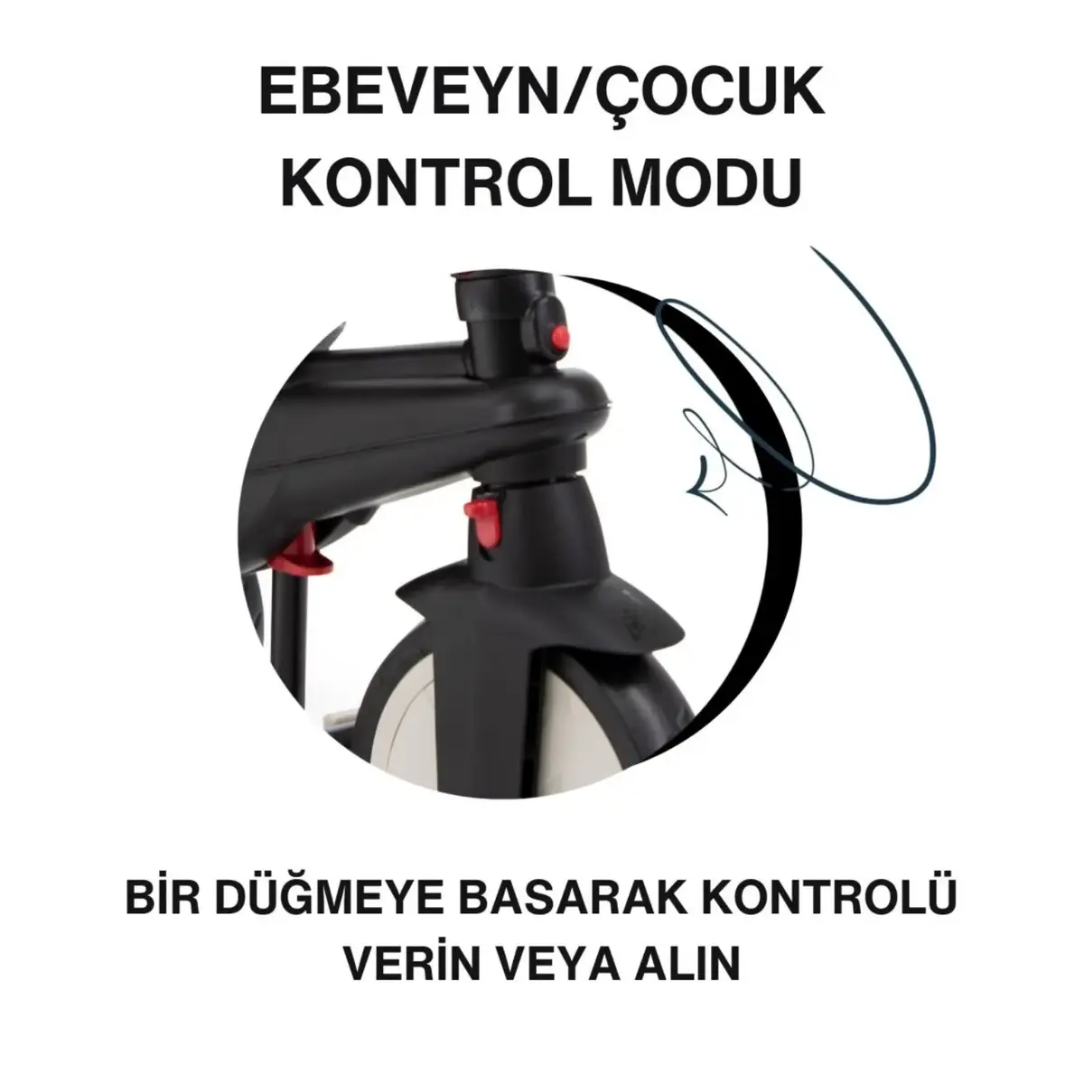 SmarTrike STR3 Plus 5’i 1 Arada Üç Tekerlekli Bebek Bisikleti - Black