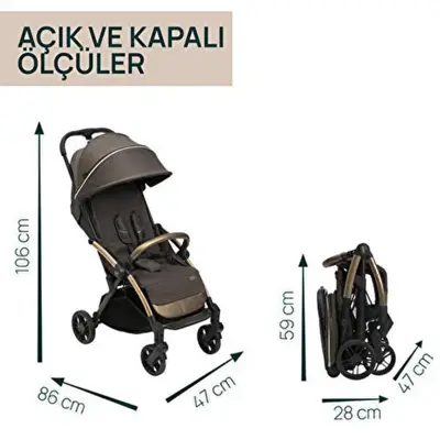 Chicco Goody XPlus Kabin Bebek Arabası Bronze Lizard Re_Lux