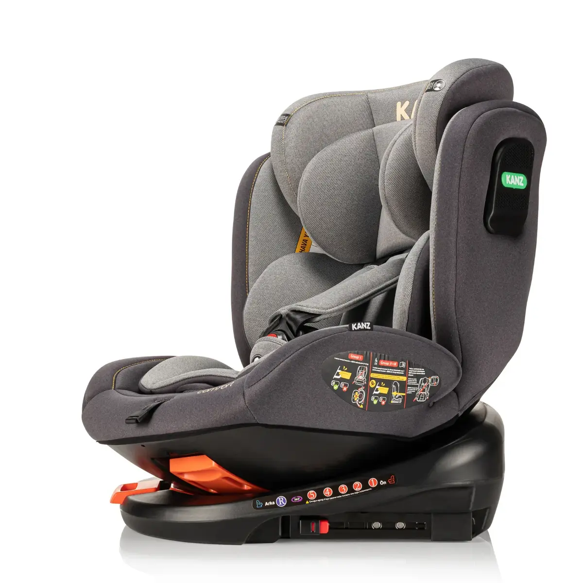 Kanz Comfort Oto Koltuğu 0-36 Kg Gri