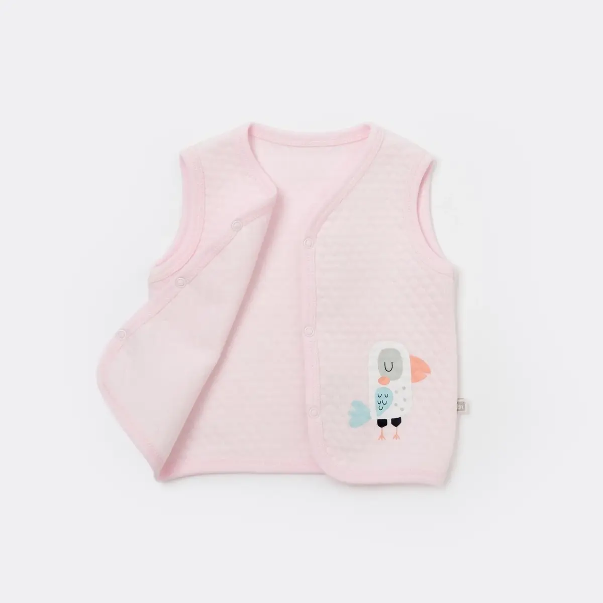 Bibaby Yelek Kapitone Colors Polly Pembe