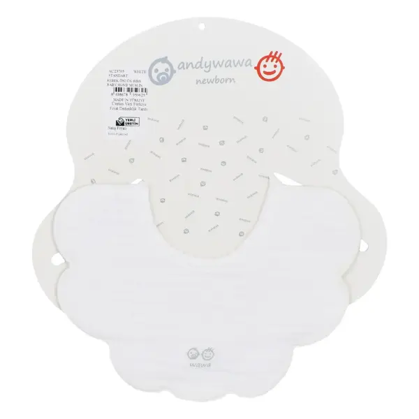 Andy Wawa Önlük Müslin Baby Home Beyaz
