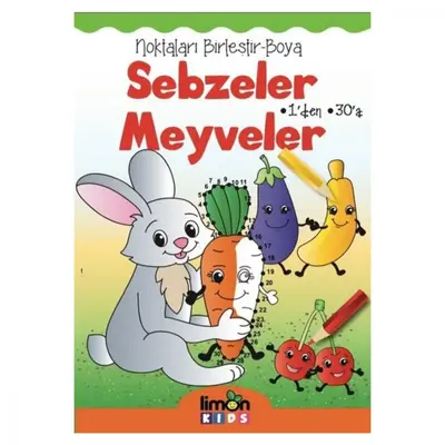 Noktaları Birleştir Boya 1 den 30a Sebzeler Meyveler