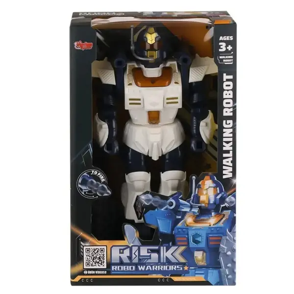 Vardem Işıklı ve Müzikli Roket Atan Pilli Savaşçı Robot