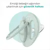Mamajoo Silikon Emzik 2li & Sterilizasyon Saklama Kutusu 6+ Ay Powder Green