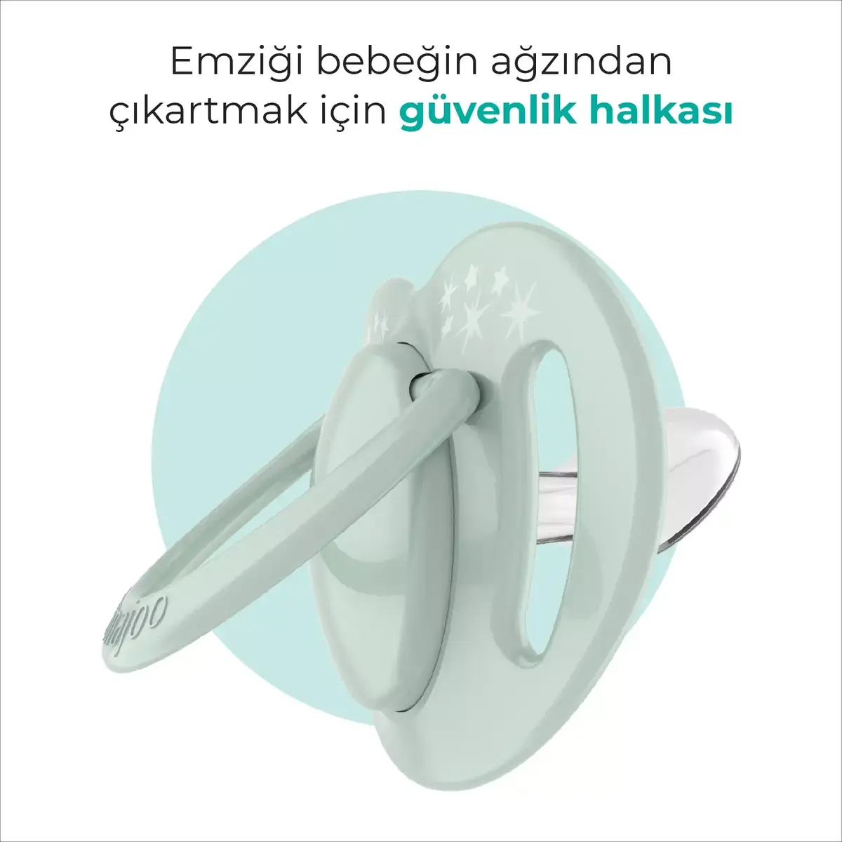 Mamajoo Silikon Emzik 2li & Sterilizasyon Saklama Kutusu 6+ Ay Powder Green