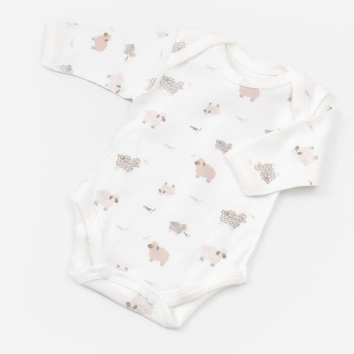 Bibaby Organik Zıbın Takımı Curly Sheep Prematüre Bej