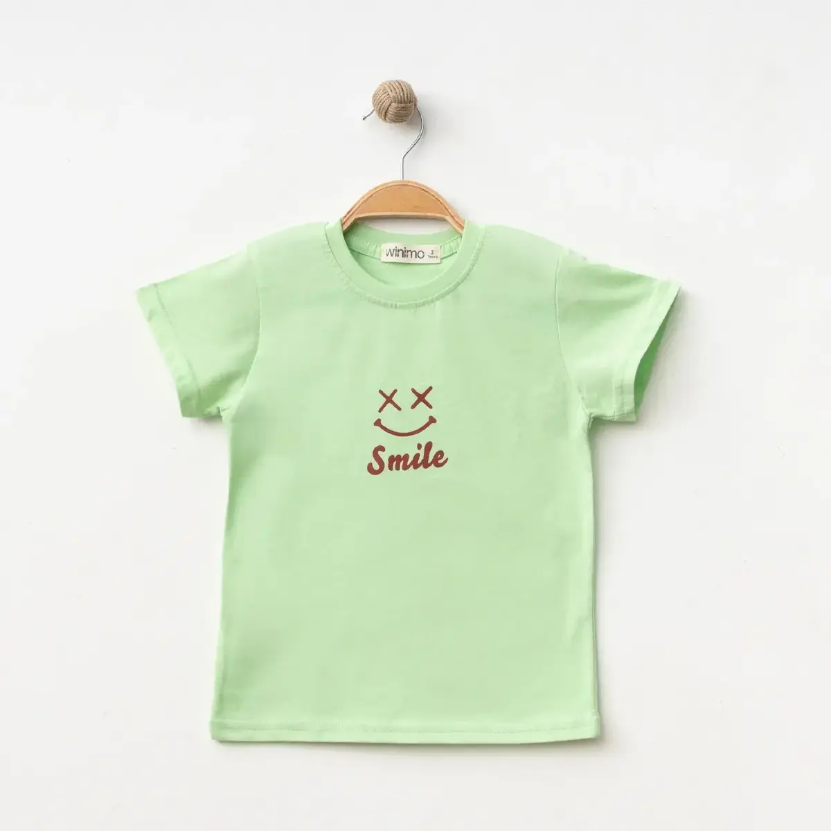 Winimo T-Shirt Smile Baskılı Fıstık Yeşili