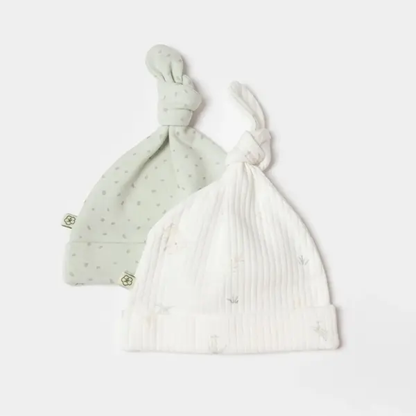 Bibaby Organik Şapka 2li Koala Jungle Mint