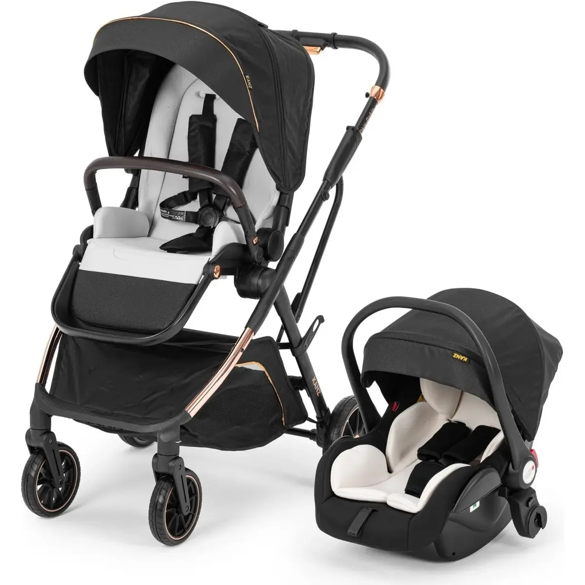 Kanz Okie Dokie Travel Sistem Bebek Arabası Siyah Kanz Okie Dokie Travel Sistem Bebek Arabası Siyah