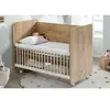Pratik Sallanır Tekerlekli Anne Yanı Beşik 60X120 Ahşap