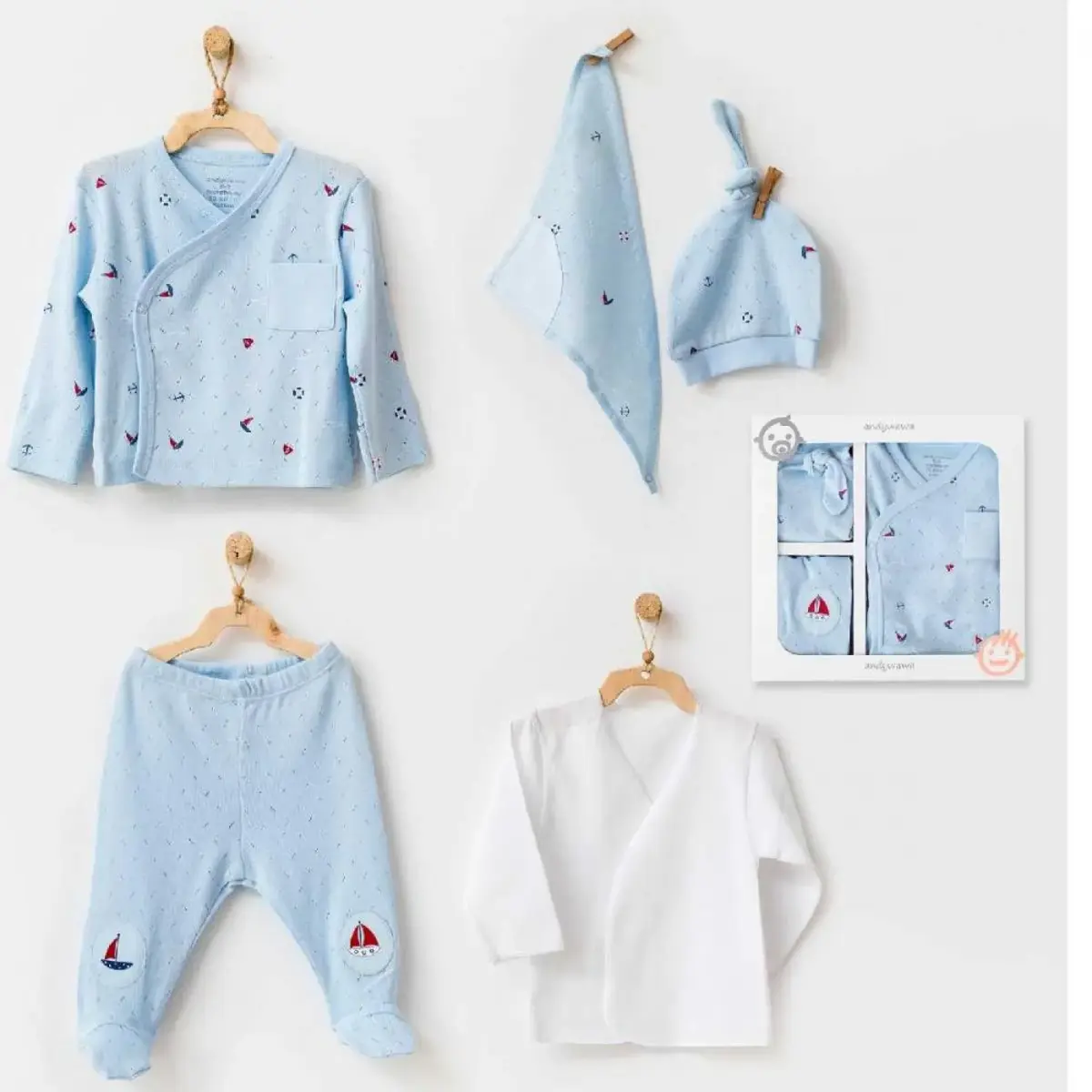 Andy Wawa Hastane Çıkışı 5li The Seaside Life Mavi