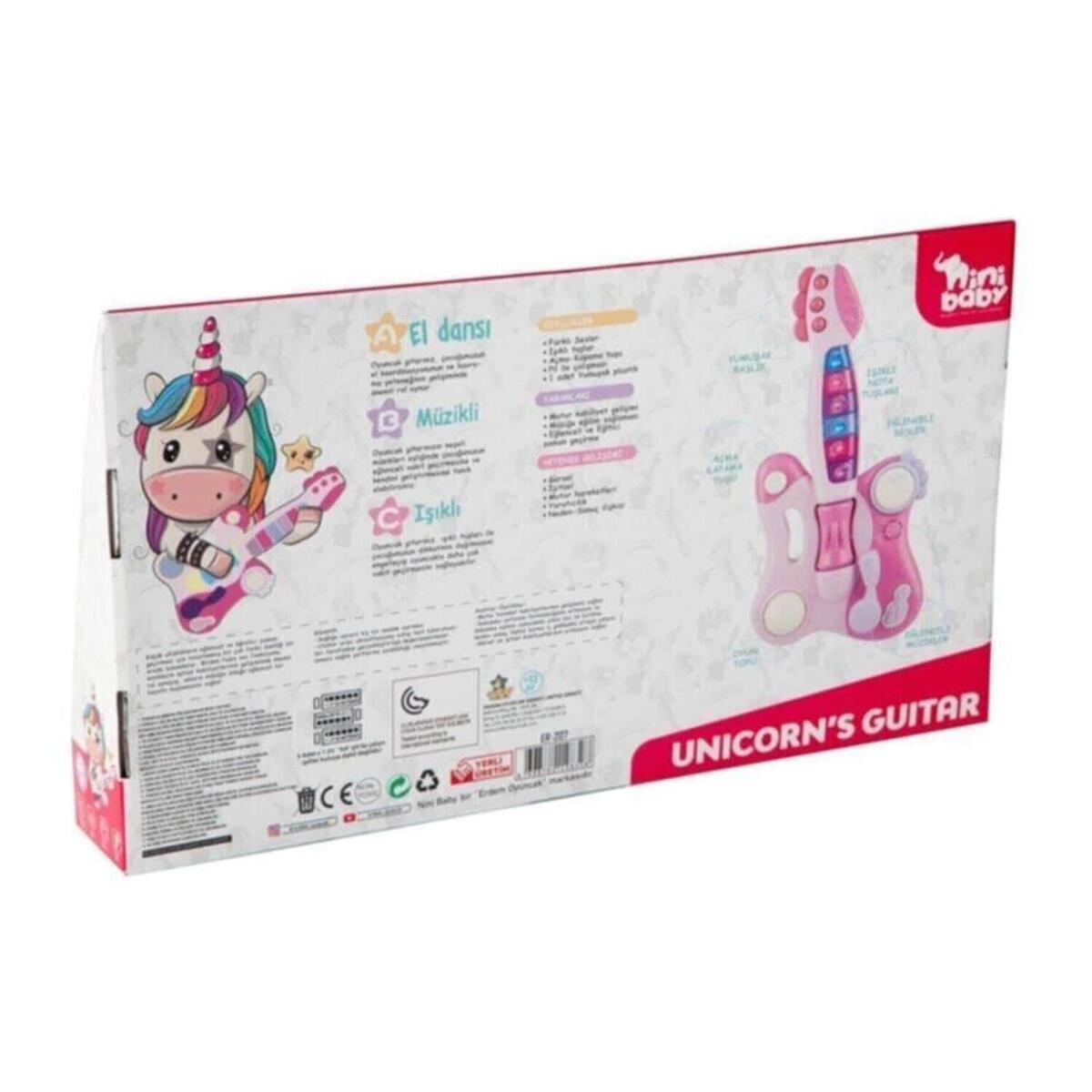 Nini Baby Gitar Unicorn Işıklı Sesli Müzikli