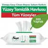 Sleepy Yüzey Temizlik Havlusu Beyaz Sabun 100lü x3