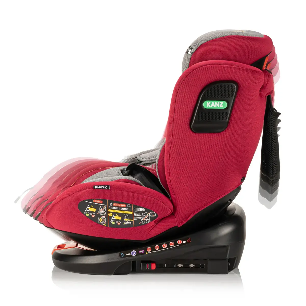 Kanz Comfort Oto Koltuğu 0-36 Kg Kırmızı