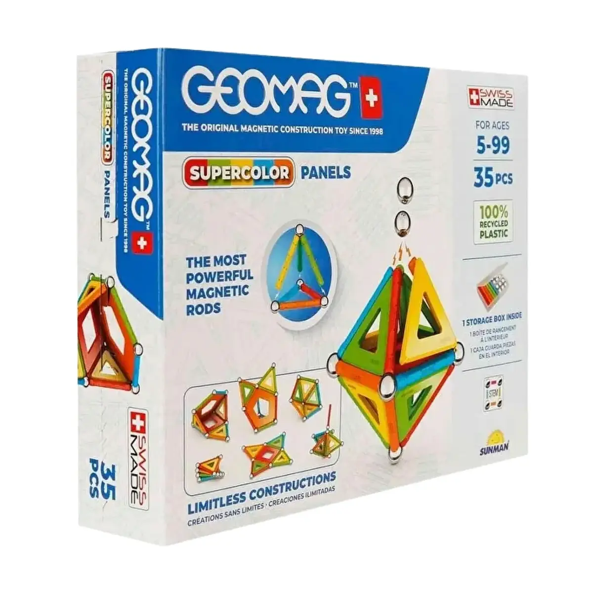 Geomag Supercolor Panels Manyetik Zeka Oyunu 35 Parça