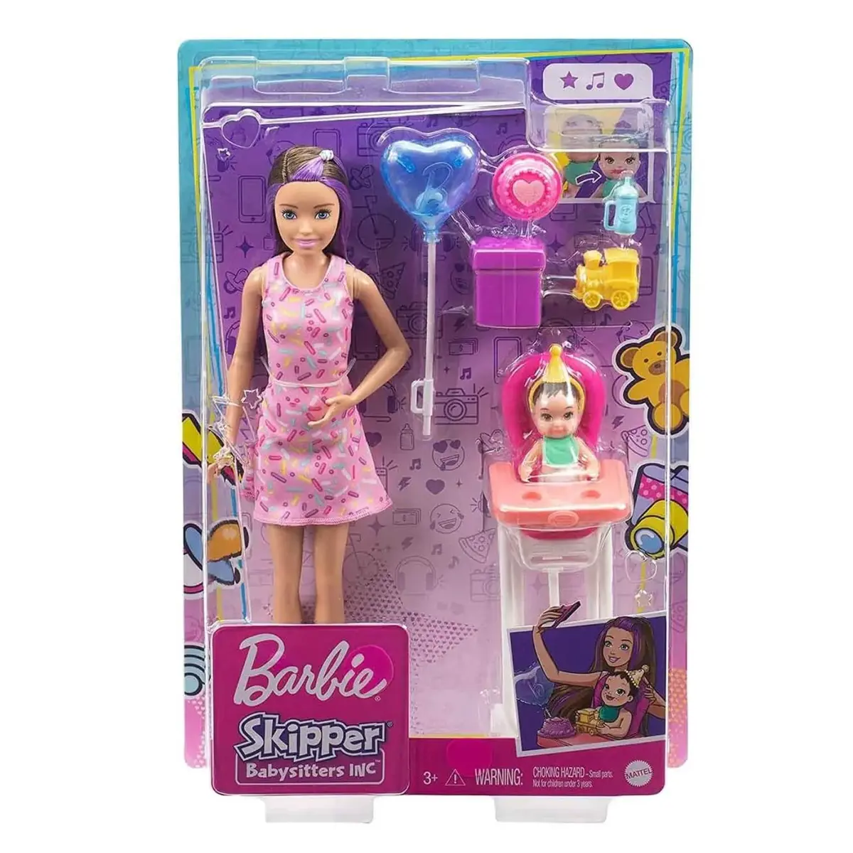 Barbie Bebek Bakıcısı Bebeği ve Aksesuarları Oyun Seti