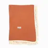 Bistyle Organik Müslin Battaniye Fistolu 80x90cm Kiremit