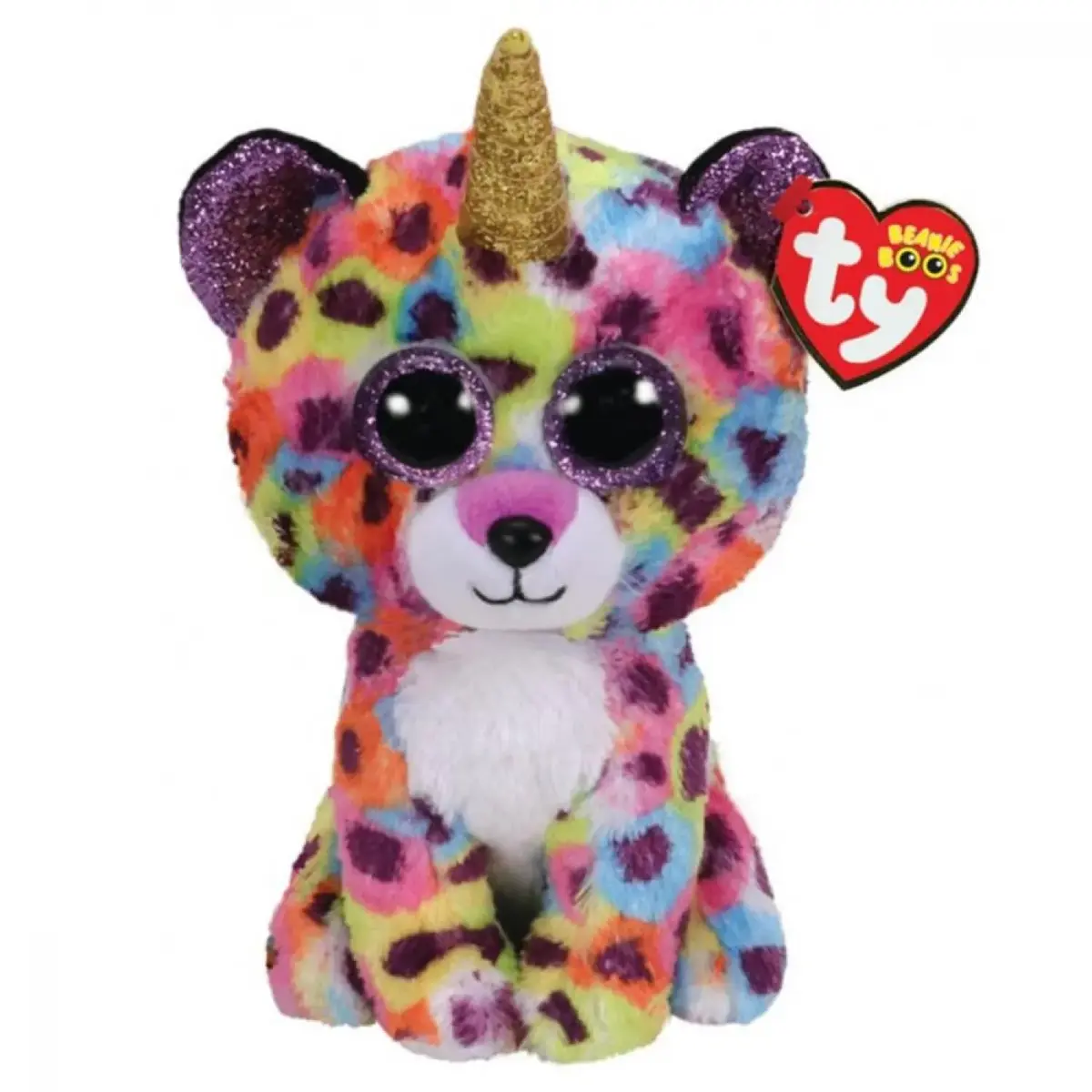 Ty Peluş Giselle Rainbow Leopard Born Reg