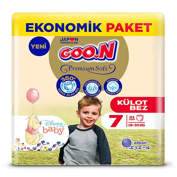 Goon Premium Külot Bebek Bezi 7 Beden 18-30 Kg 21li Jumbo Paket