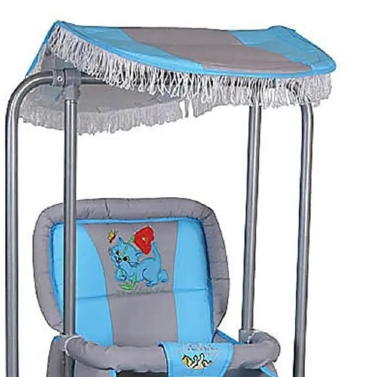 Pasha Baby Lüks Salıncak Gri - Mavi
