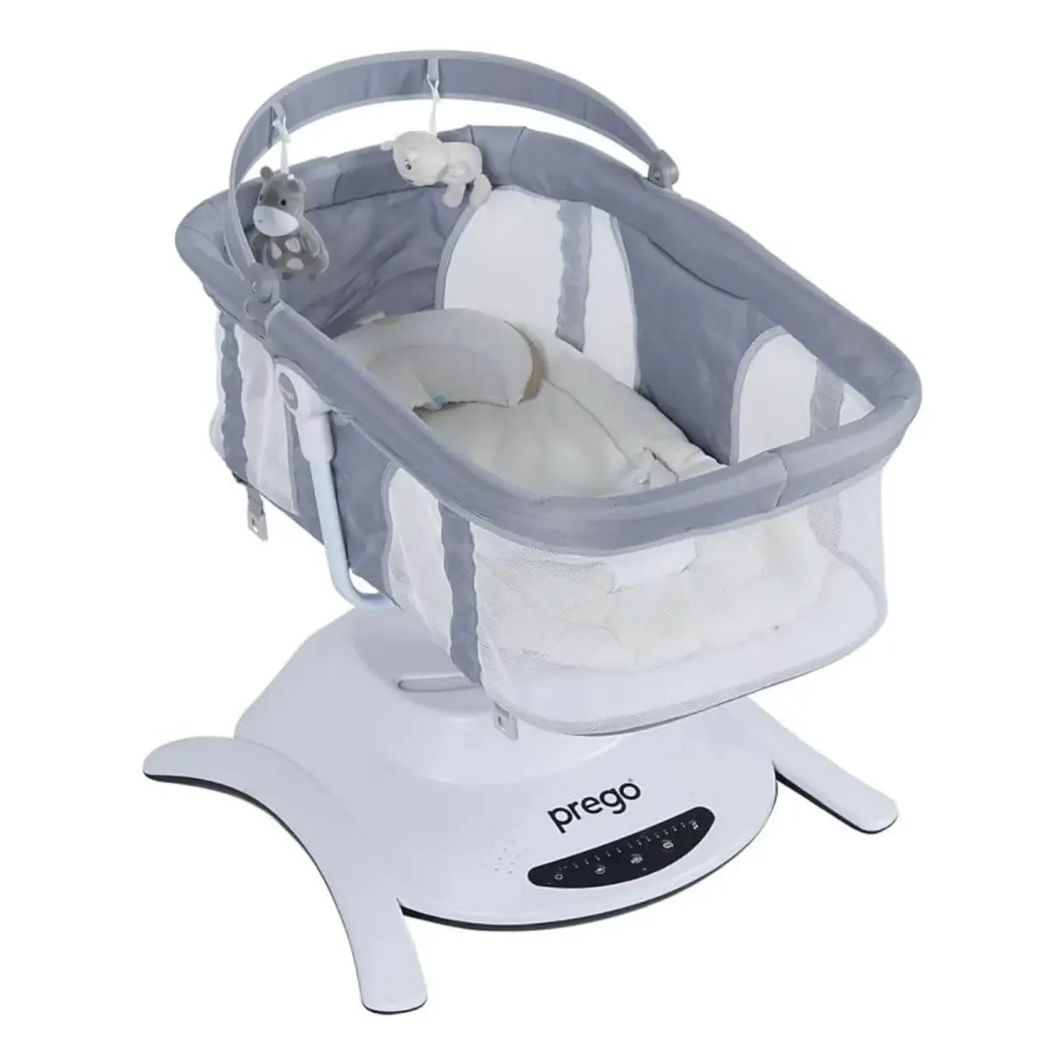 Prego 4086 Yummy Portbebeli Elektrikli Beşik Gri