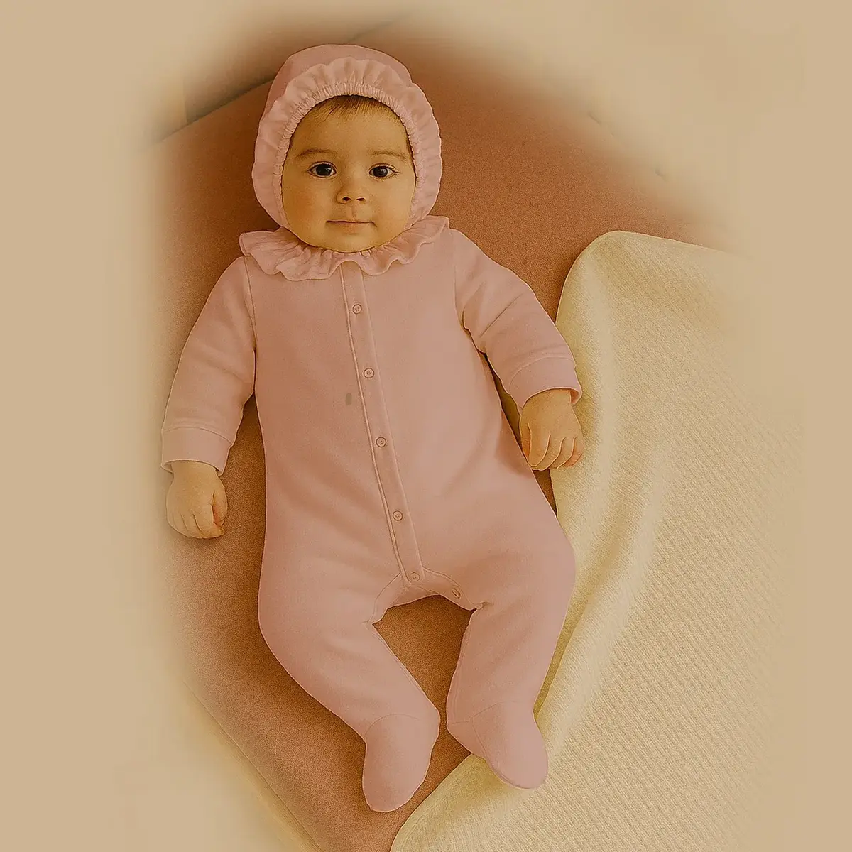 Bistyle Tulum Battaniyeli Princess Ekru - Gül Kurusu