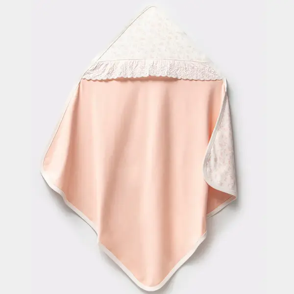 Moi Noi Battaniye Fırfırlı Flowers Somon