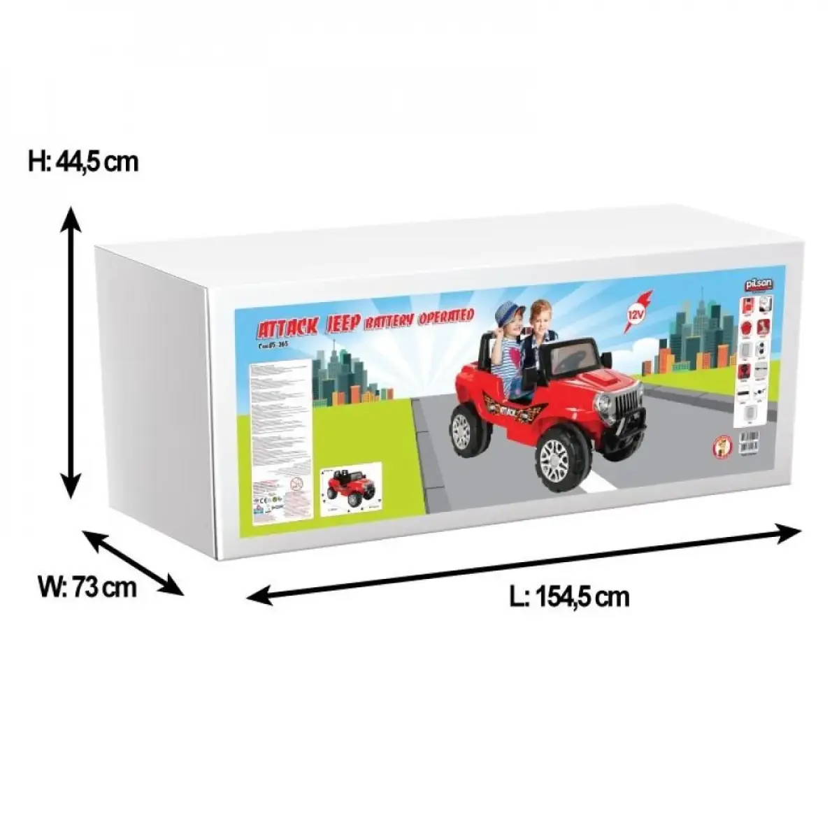 Pilsan Mirage Çift Kişilik 12 Volt Akülü Araba