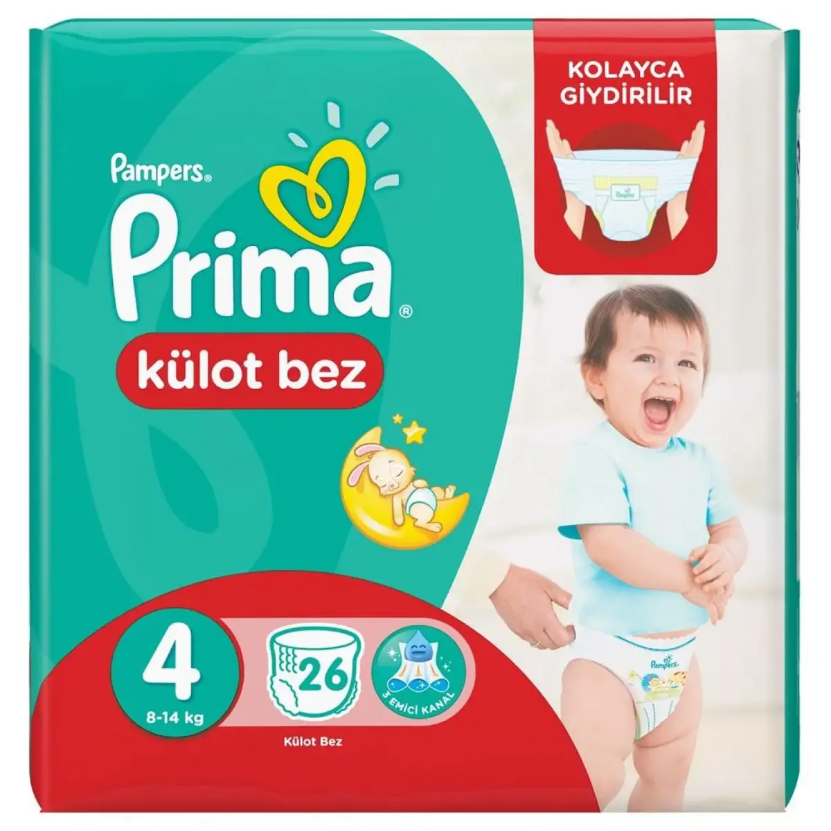 Prima Pants Külot Bebek Bezi 4 Beden Maxi 8-14 Kg 26lı