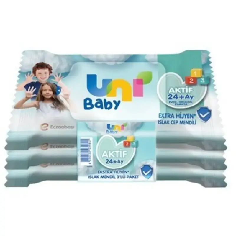 Uni Baby Aktif Cep Mendil 3x15