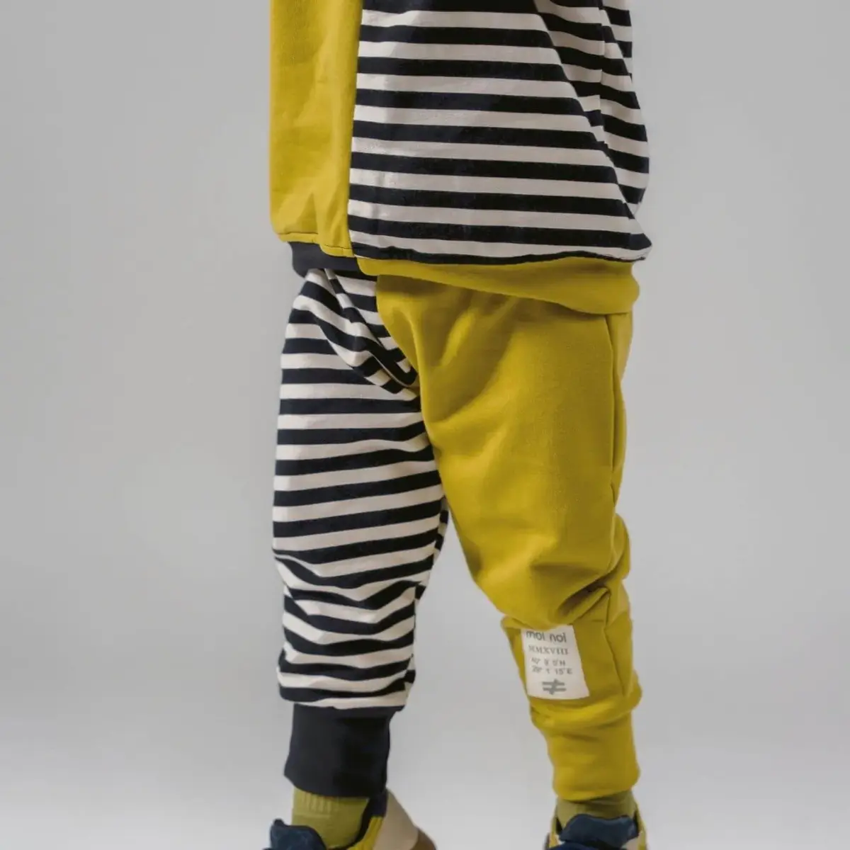 Moi Noi 2li Takım Parçalı Zebra Koyu Limon