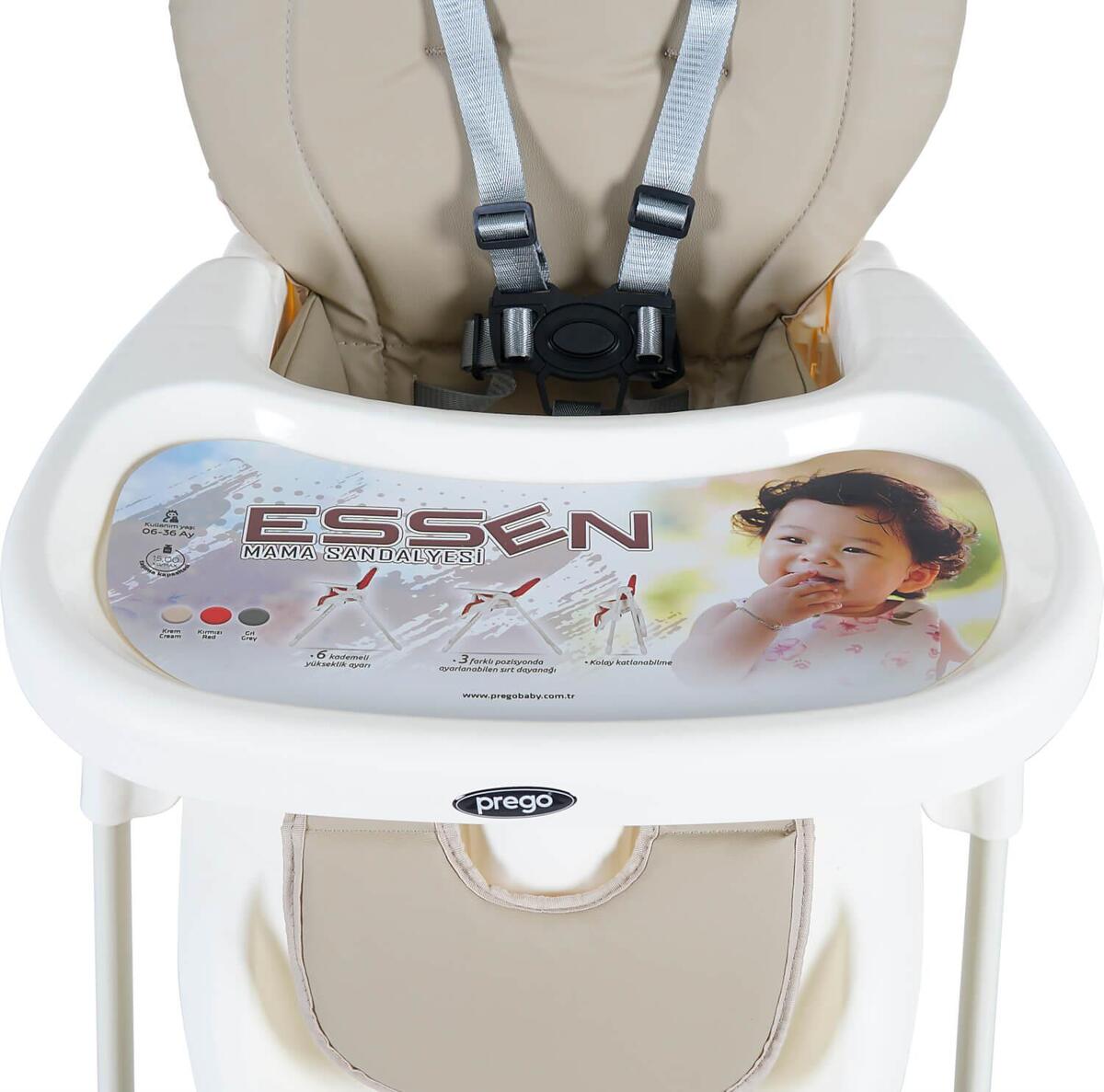Prego 0623 Essen Mama Sandalyesi Krem
