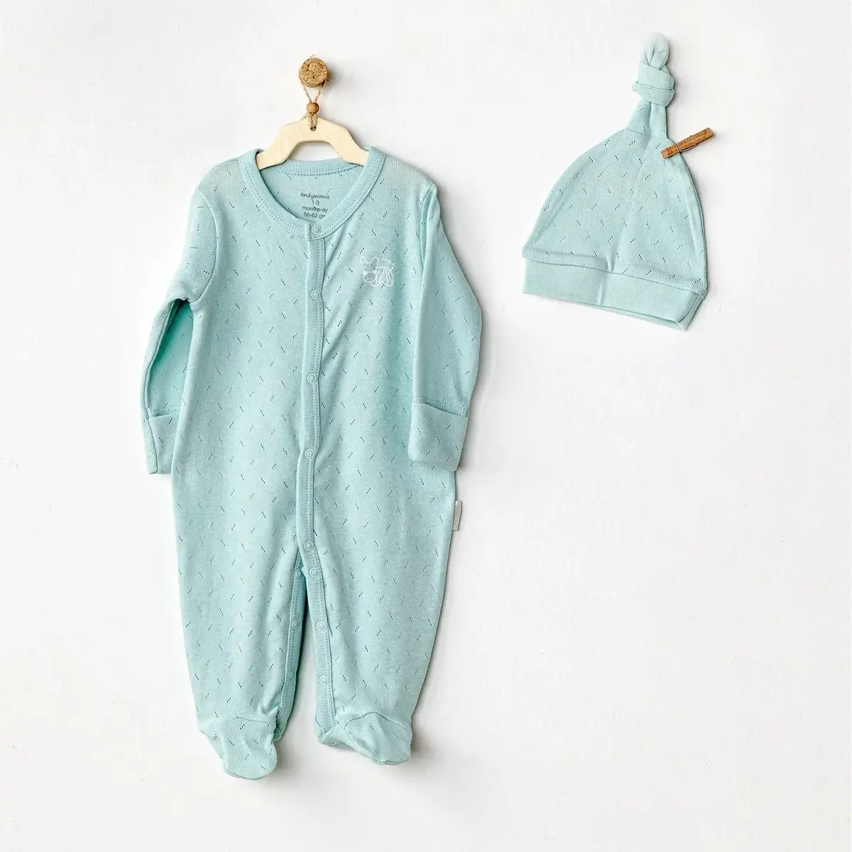 Andy Wawa Tulum Şapka Takımı Jacquard Basic Yeşil Andy Wawa Tulum Şapka Takımı Jacquard Basic Yeşil