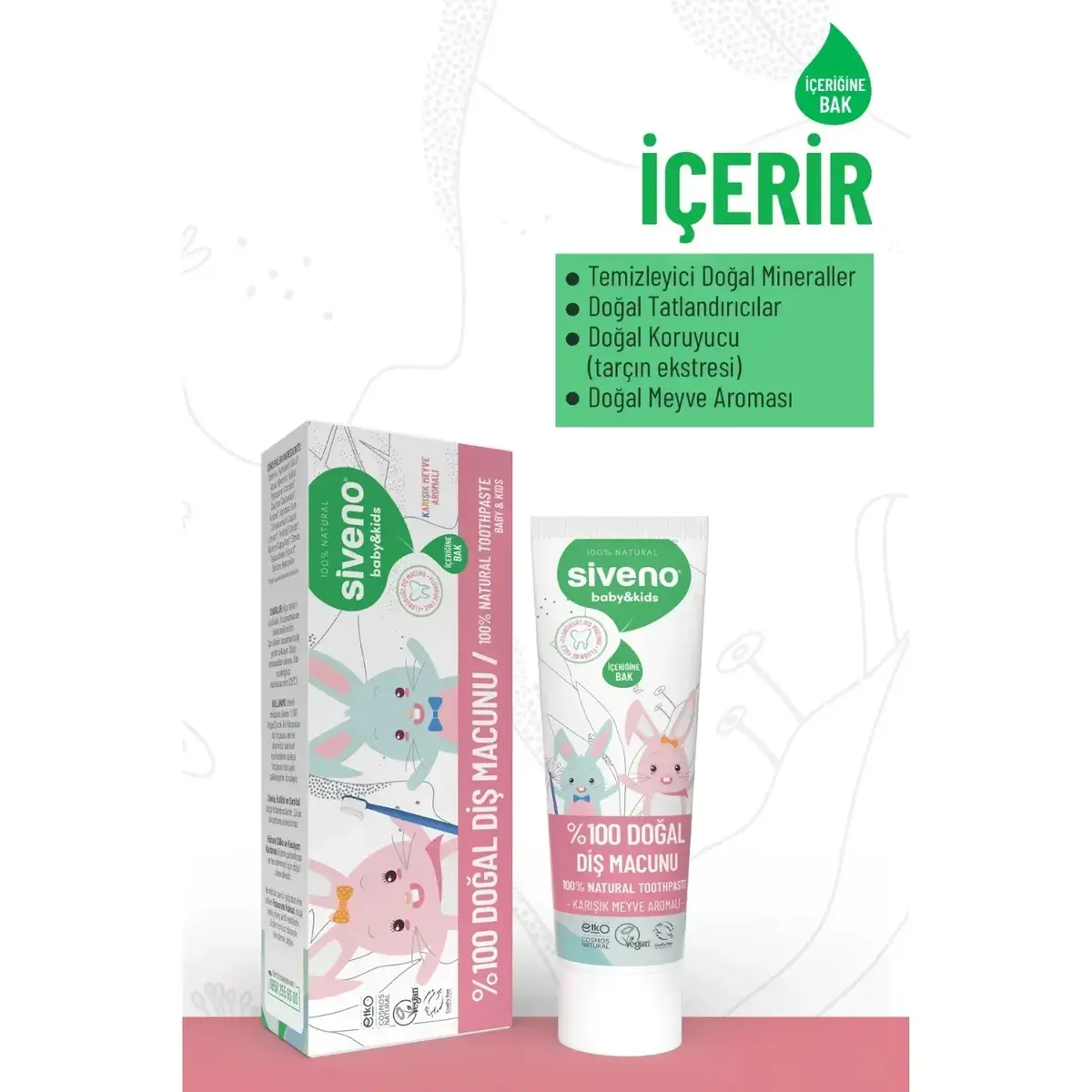 Siveno Doğal Diş Macunu Baby&Kids 50ml 