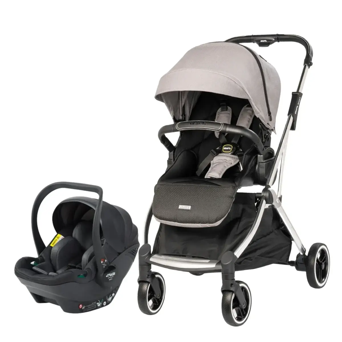 Kraft Kenya S Armor Plus Travel Sistem Bebek Arabası Grey