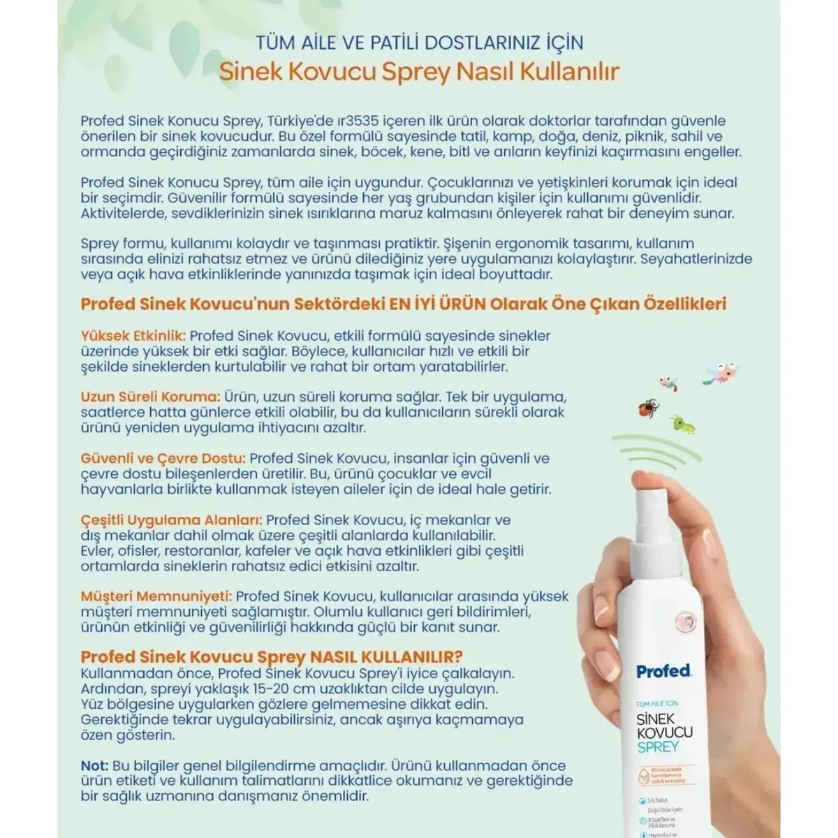 Profed Sinek Kovucu Sprey 75 ml