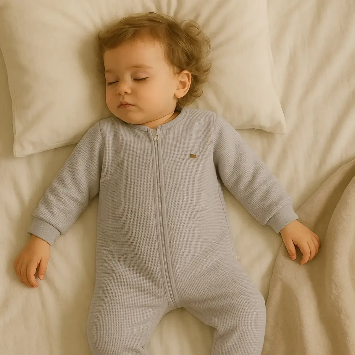 Moi Noi Uyku Tulum Waffle Gri