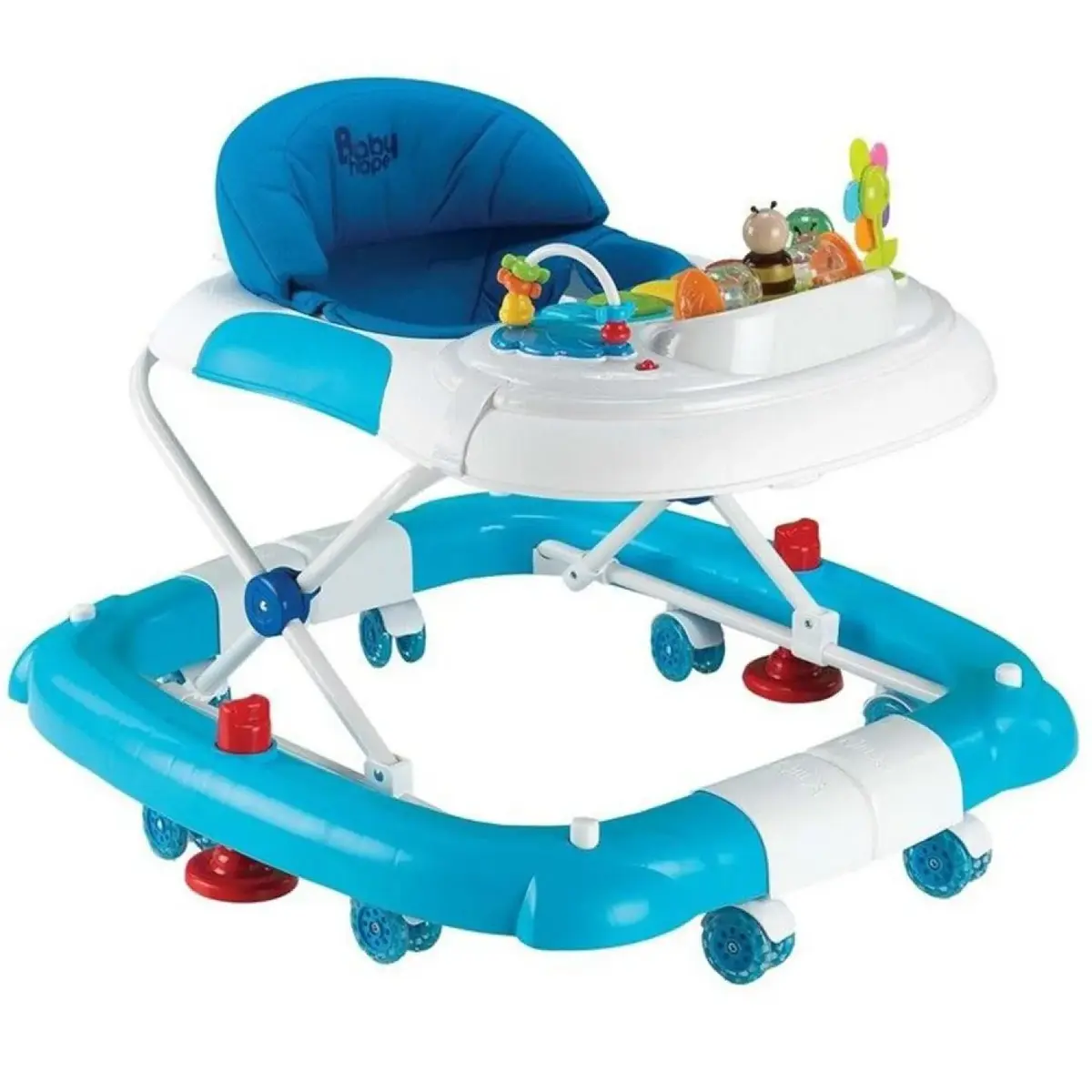 Babyhope 212 Royal Salla Yürüteç Mavi Beyaz