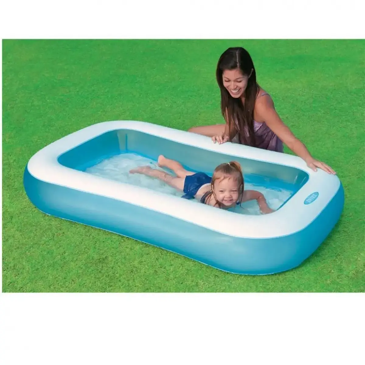 Intex Yumuşak Tabanlı Kare Havuz 166x100x28 cm