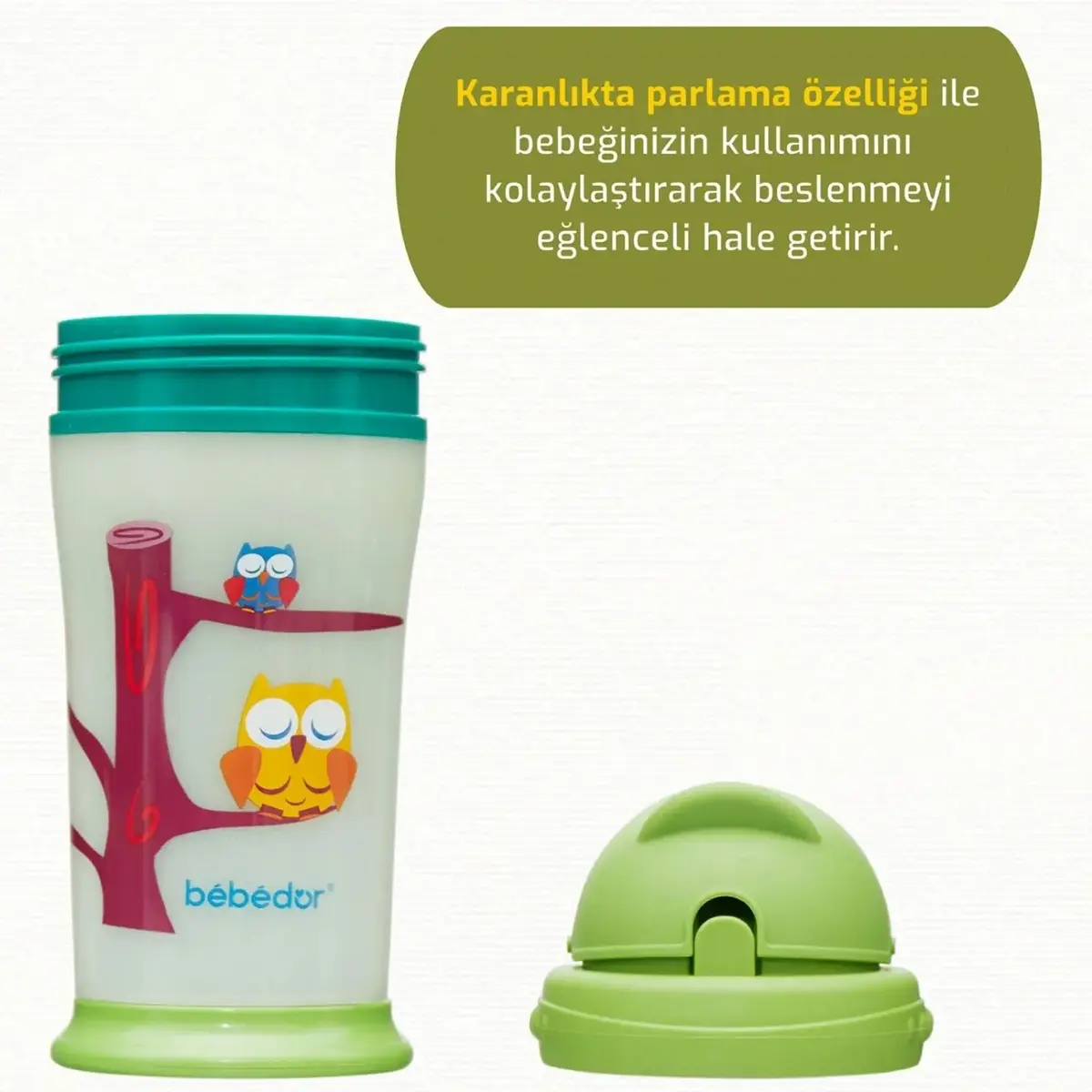 Bebedor Yalıtımlı Pipetli Alıştırma Bardağı 240 ml 