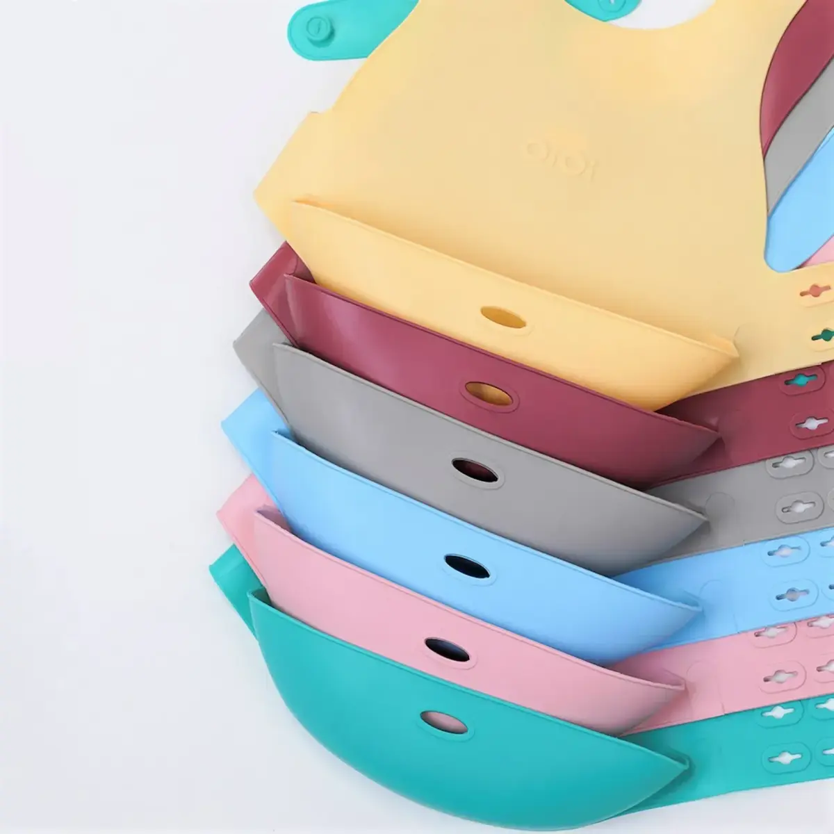 Oioi Yemek Seti Tabak Kaşık Önlük Aqua Green 