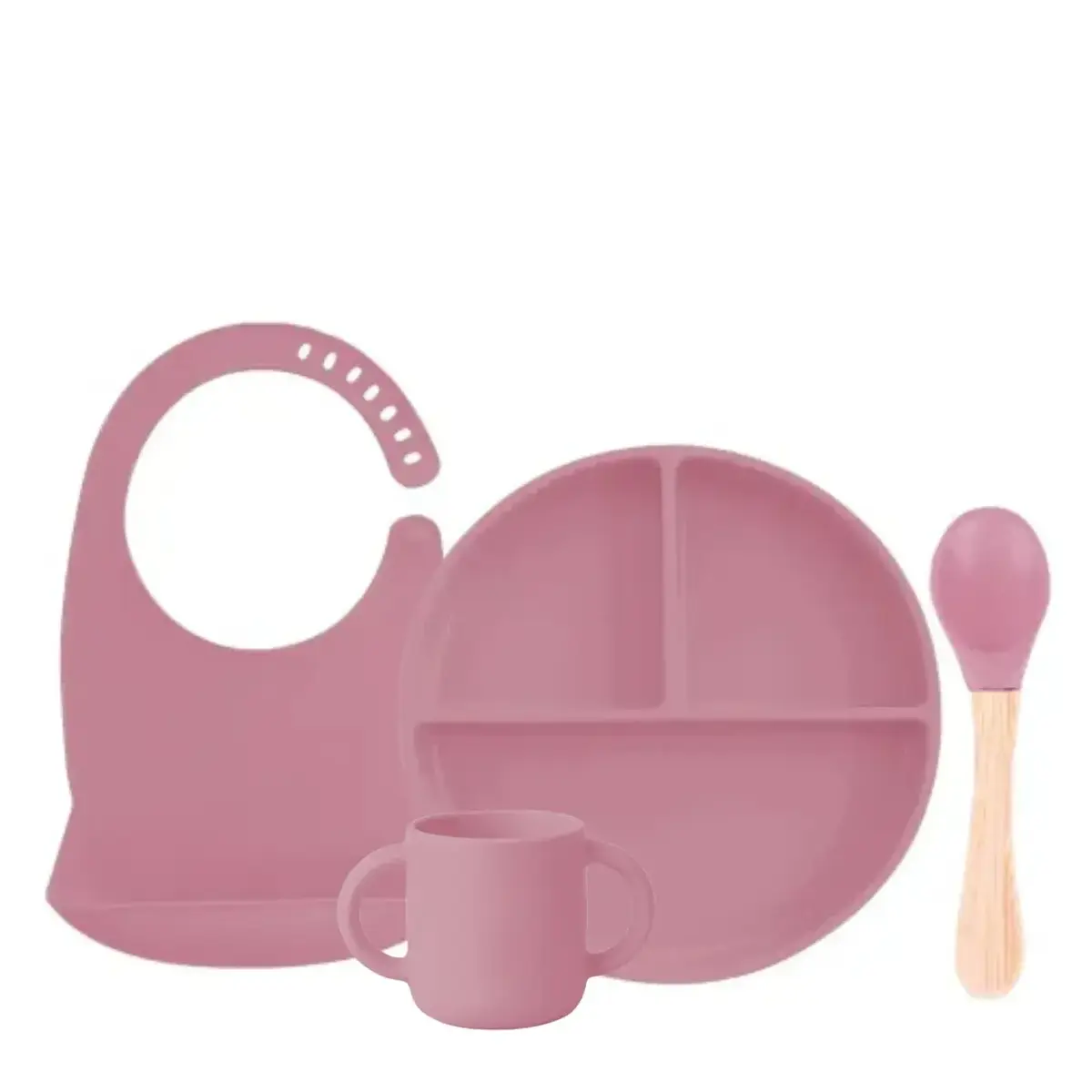 BM Care Beslenme Seti 4lü Pembe