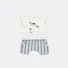 Bibaby 2li Takım Şortlu Stripe Sytle Lacivert - Bej