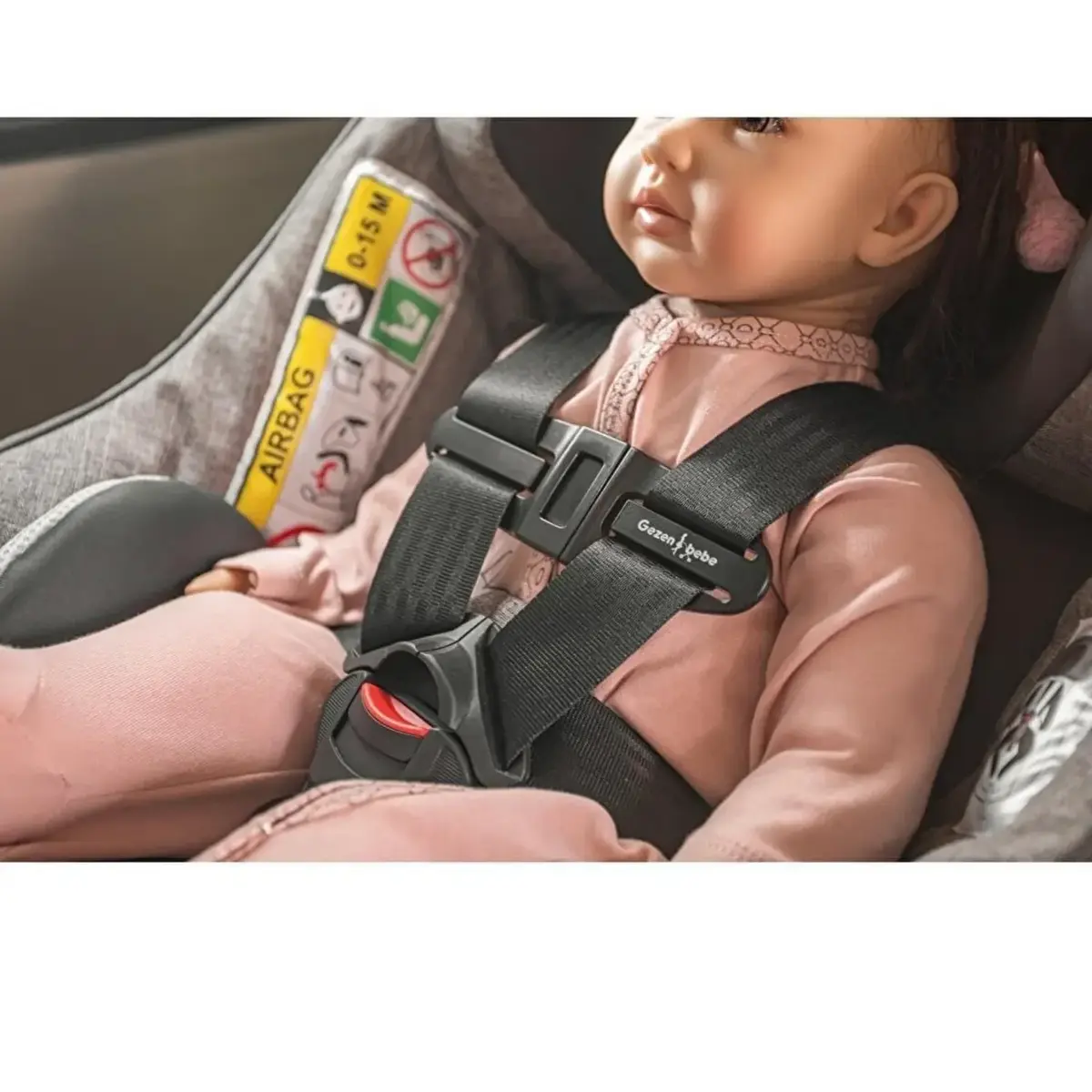 Gezenbebe Bebek Arabası & Oto Koltuğu Güvenlik Tokası Black
